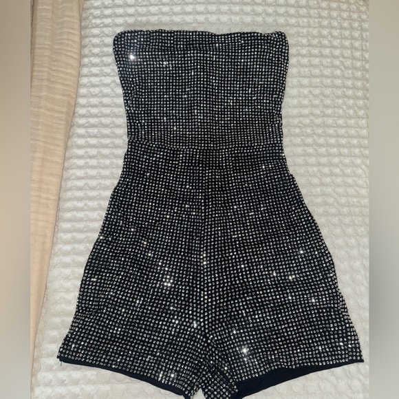 Windsor Popstar Diva Rhinestone Romper - Picture 3 of 3